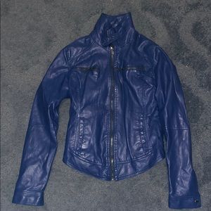 Blue Polyester Jacket